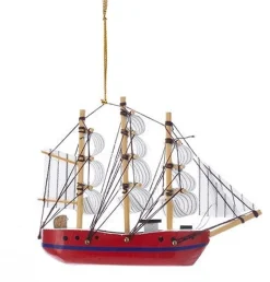 - Red Schooner Ornament | The Christmas Loft<Kurt Adler Best