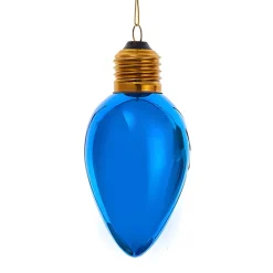 Classic Light Blue C7 Bulb Glass Ornament 4.5" F2298<Kurt Adler Sale
