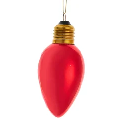 Classic Red C7 Bulb Glass Ornament 4.5" F2298<Kurt Adler Hot