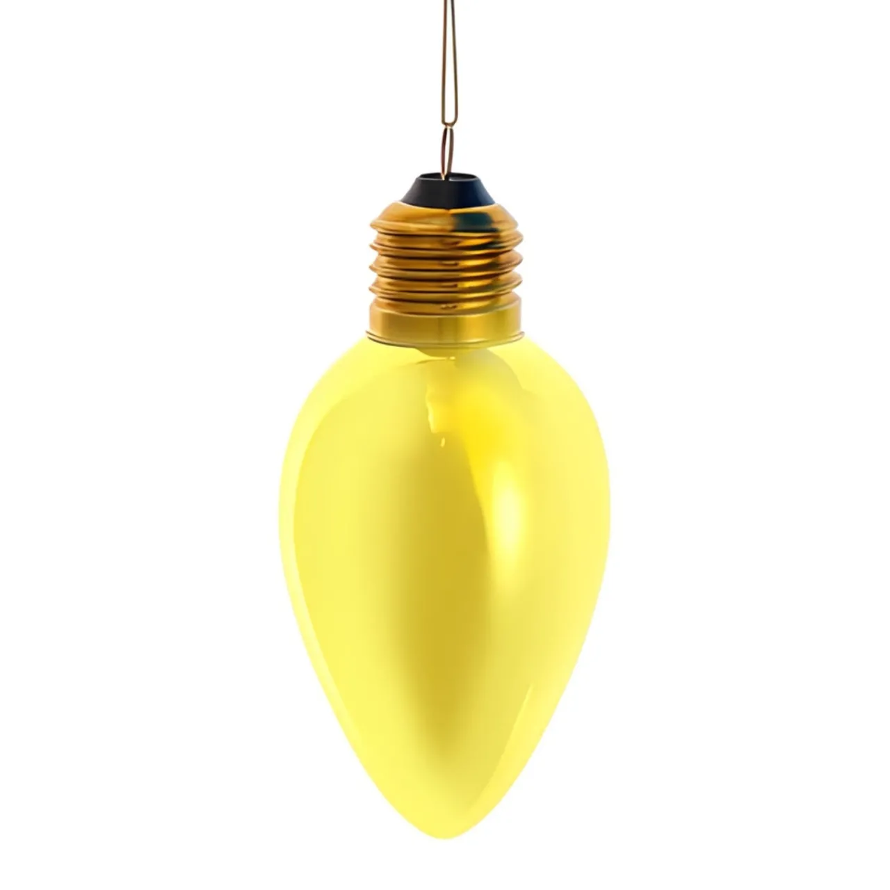 Yellow C7 Bulb Glass Ornament 4.5" F2298<Kurt Adler Online