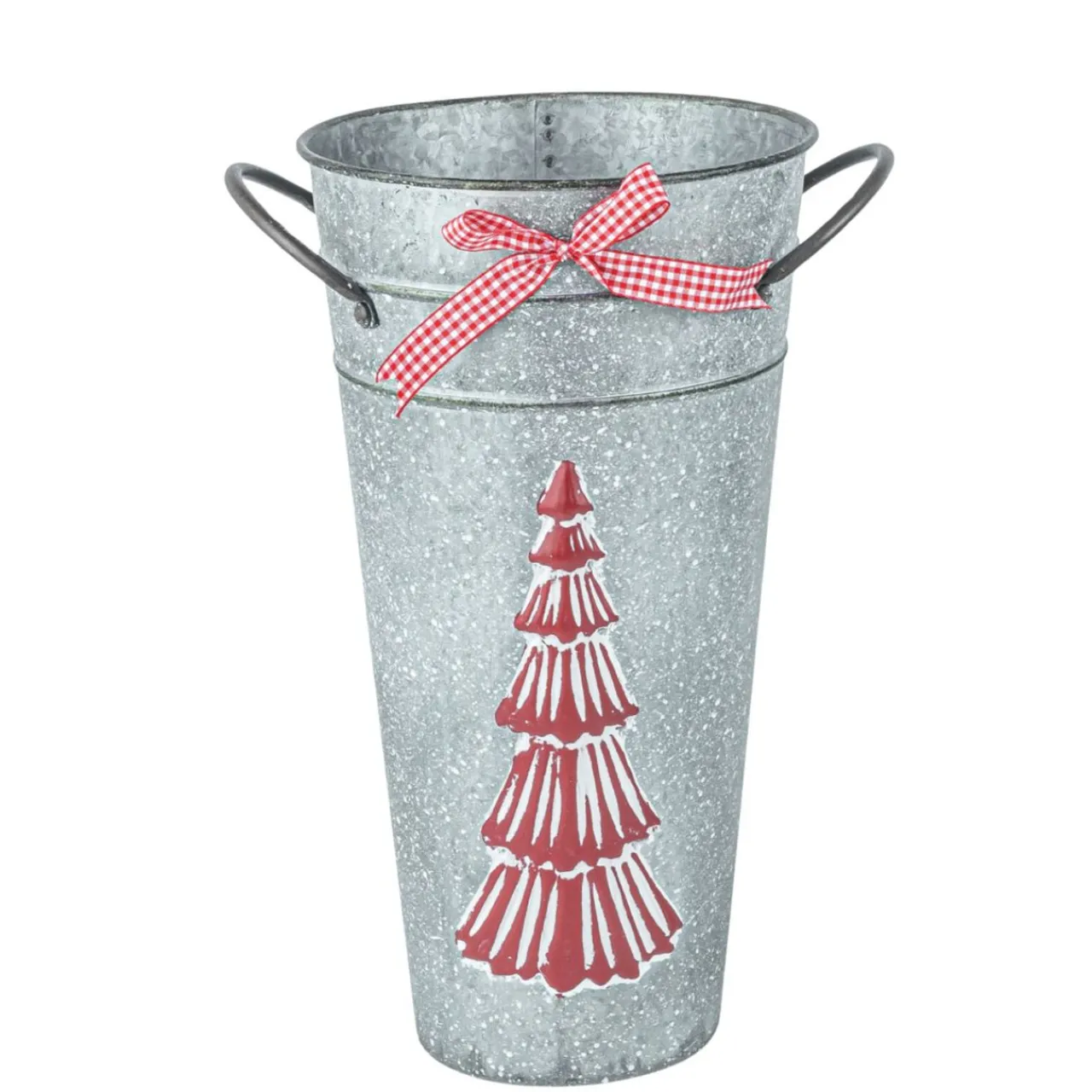 Large Red Christmas Tree Bucket< Online