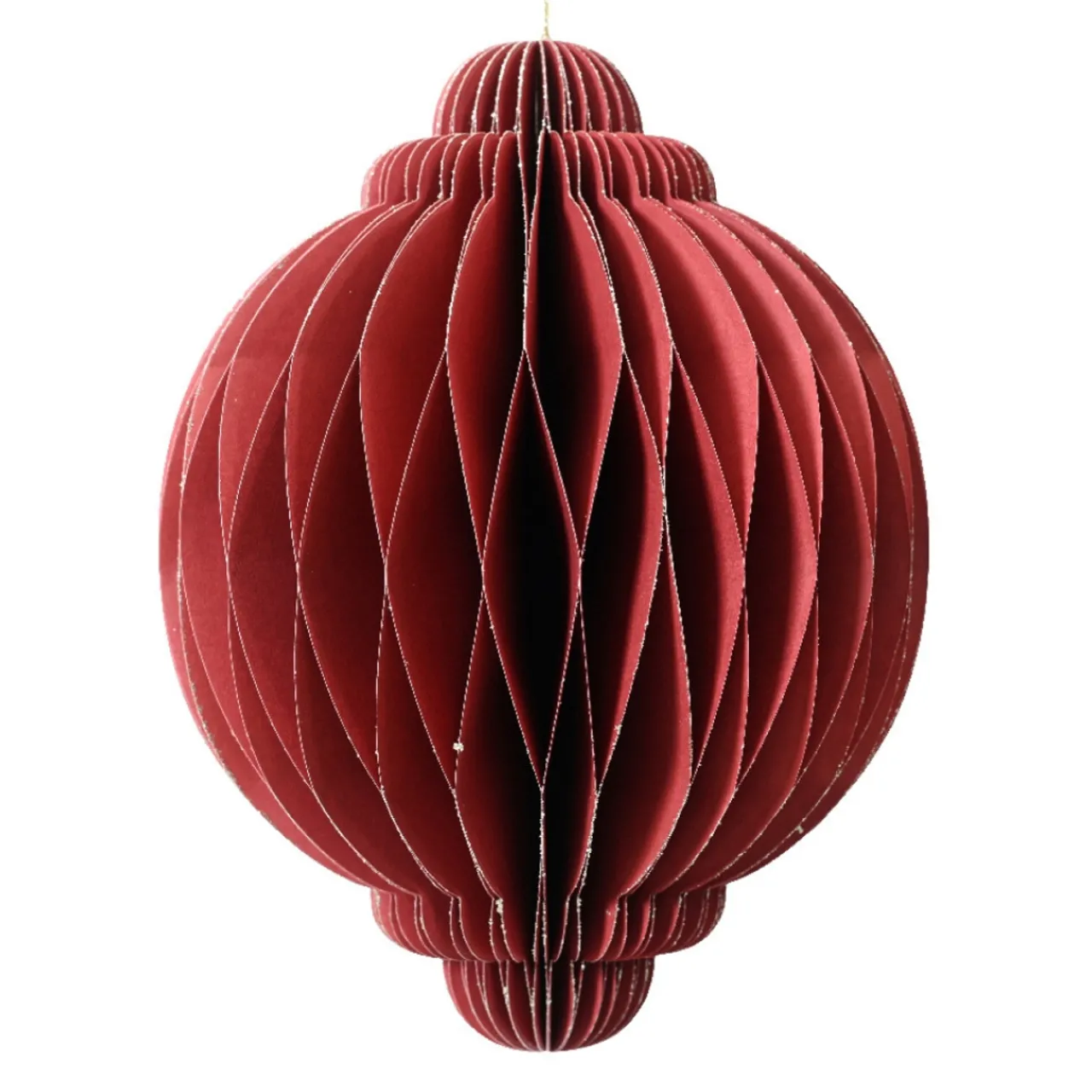 Large Red Paper Onion Ornament< Hot