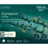 500 LED Compact Soft Multi Color Lights Green Wire - The Christmas Loft<Lumineo Sale