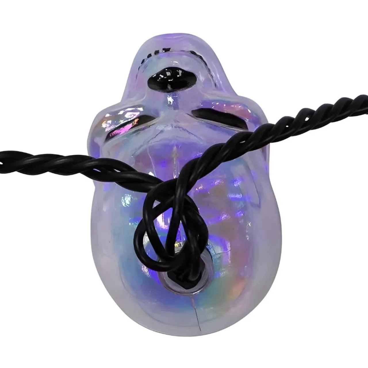 LED Glitter Skull Light Set<Kurt Adler New