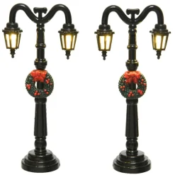 LED Lantern Street Lamps Set Of 2 - The Christmas Loft<Lumineo Best