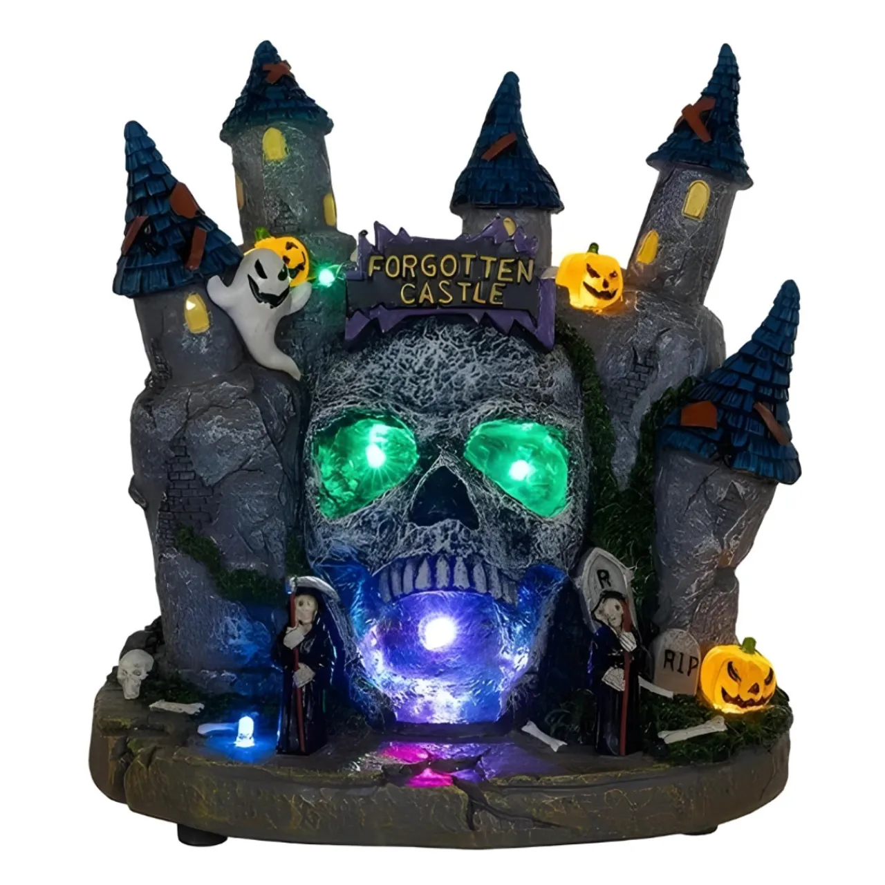LED Lighted Skull Castle Table Piece<Kurt Adler Fashion