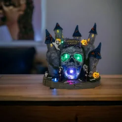 LED Lighted Skull Castle Table Piece<Kurt Adler Fashion