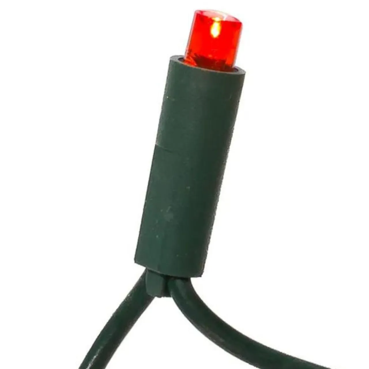 50 LED 5MM Wide Angle Red Lights Green Wire | The Christmas Loft<Kurt Adler Fashion