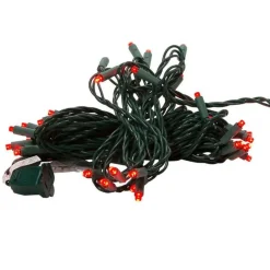 50 LED 5MM Wide Angle Red Lights Green Wire | The Christmas Loft<Kurt Adler Fashion