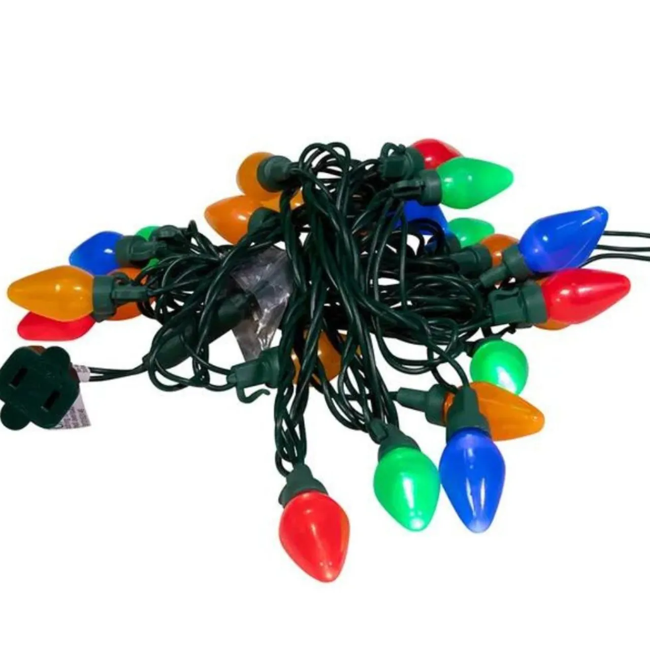 25 LED Multi-Color Pear C7 Shaped Lights With Green Wire | The Christmas Loft<Kurt Adler New