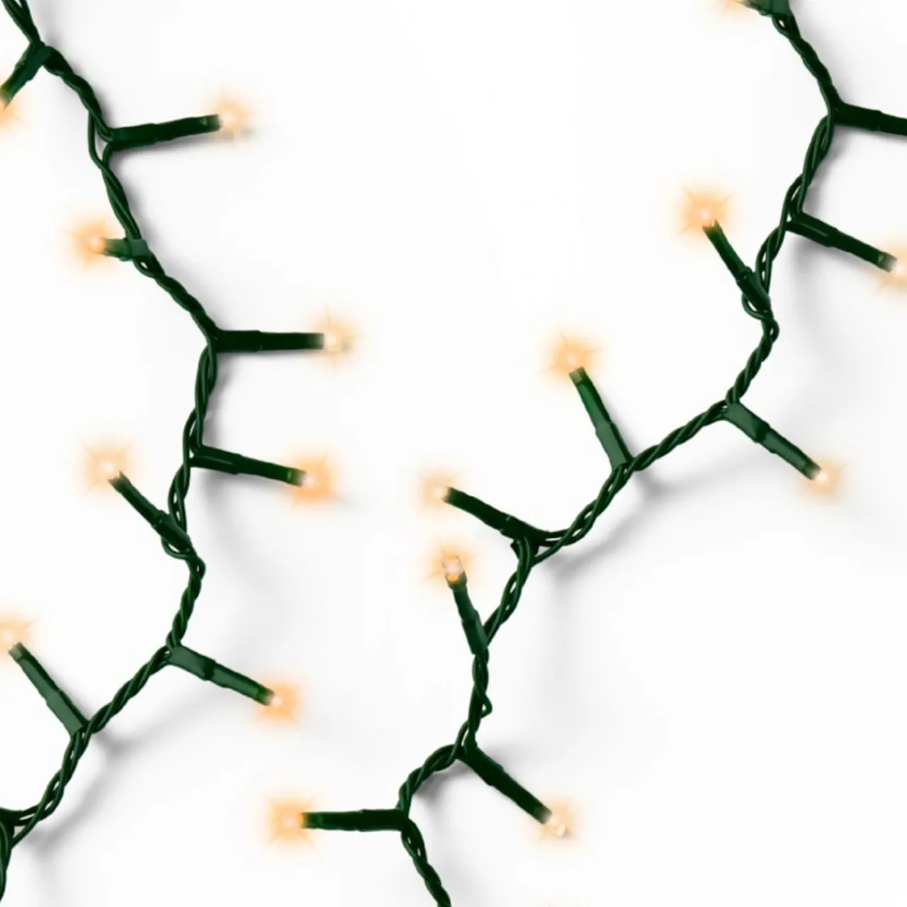 LED String Lights - 1000 Mixed Warm White & Classic Warm Bulbs on Green Wire, 74 ft<Lumineo Outlet