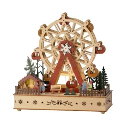 LED Wood Ferris Wheel Scene<Lumineo Online