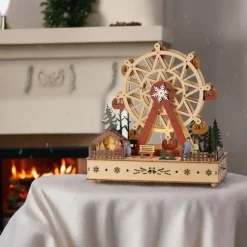LED Wood Ferris Wheel Scene<Lumineo Online