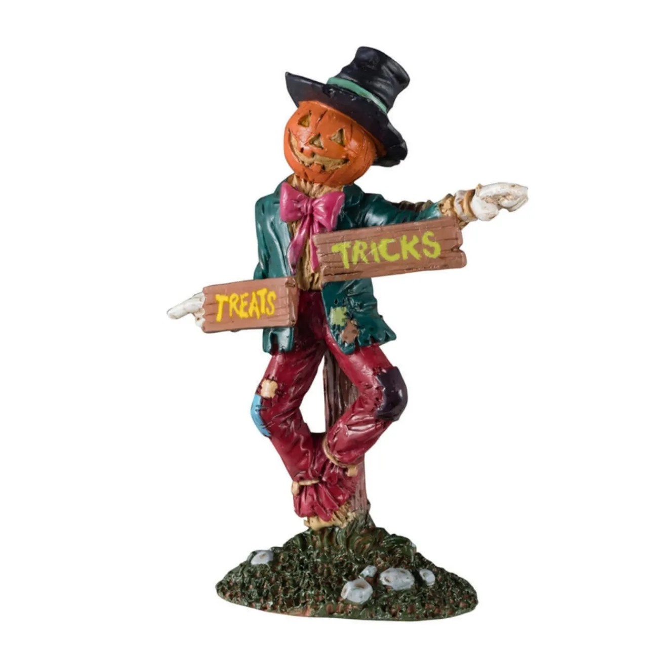- Spooky Town - Scarecrow Signpost<Lemax Best