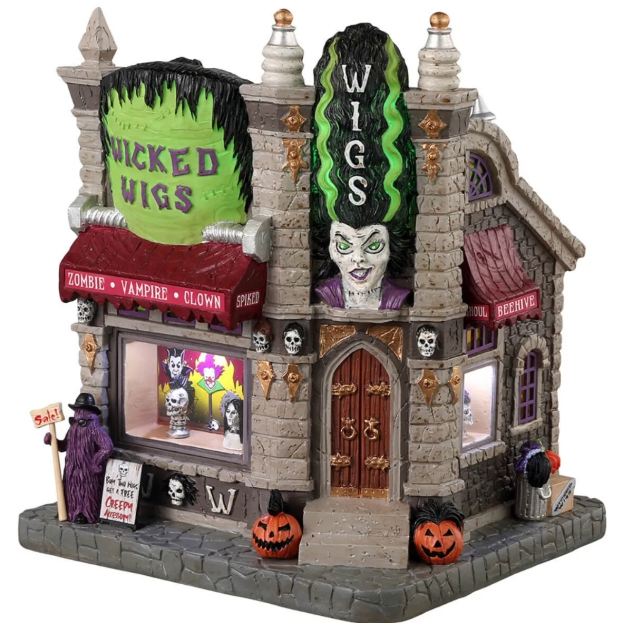 - Spooky Town - Wicked Wigs<Lemax Discount