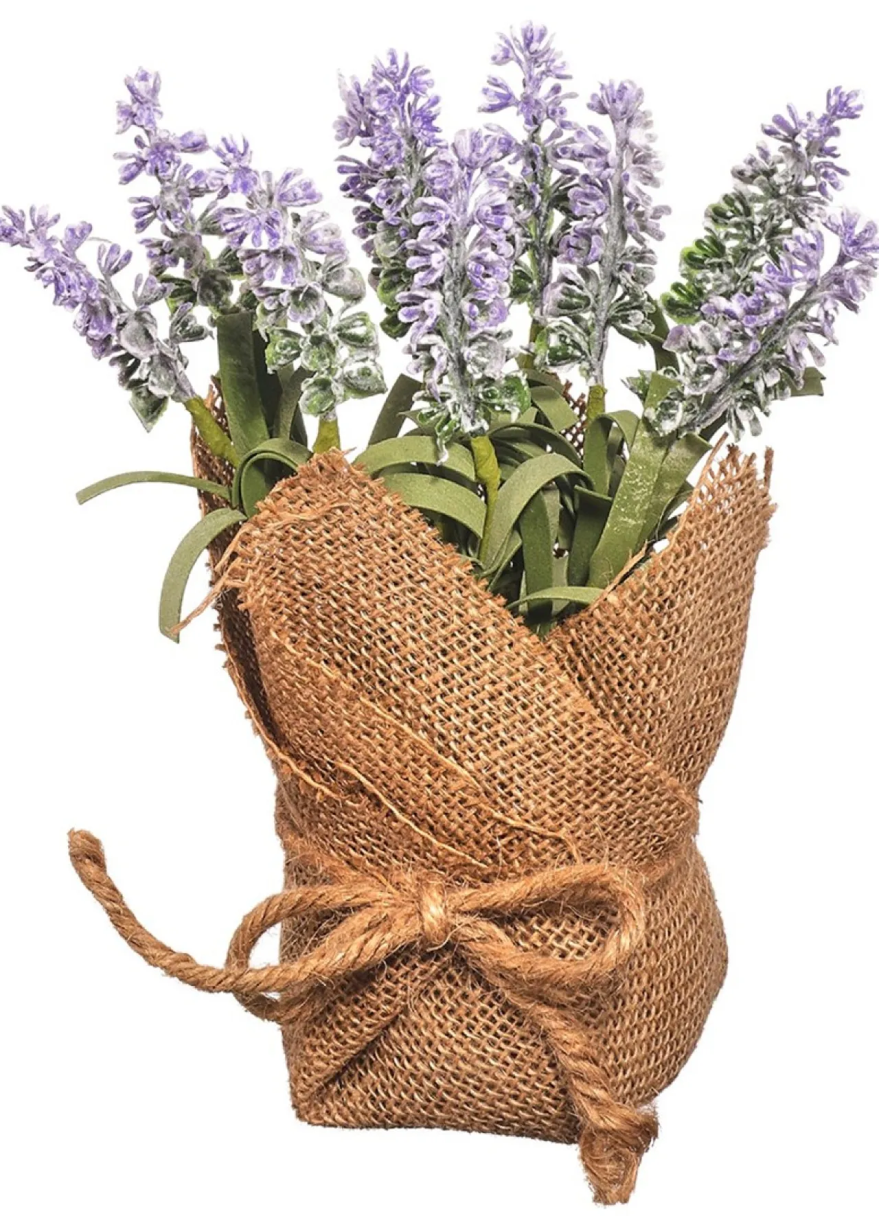 Light Purple Lavender in Burlap Sack 7.5"< Clearance