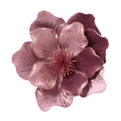 Light Purple Velvet Magnolia Clip< New