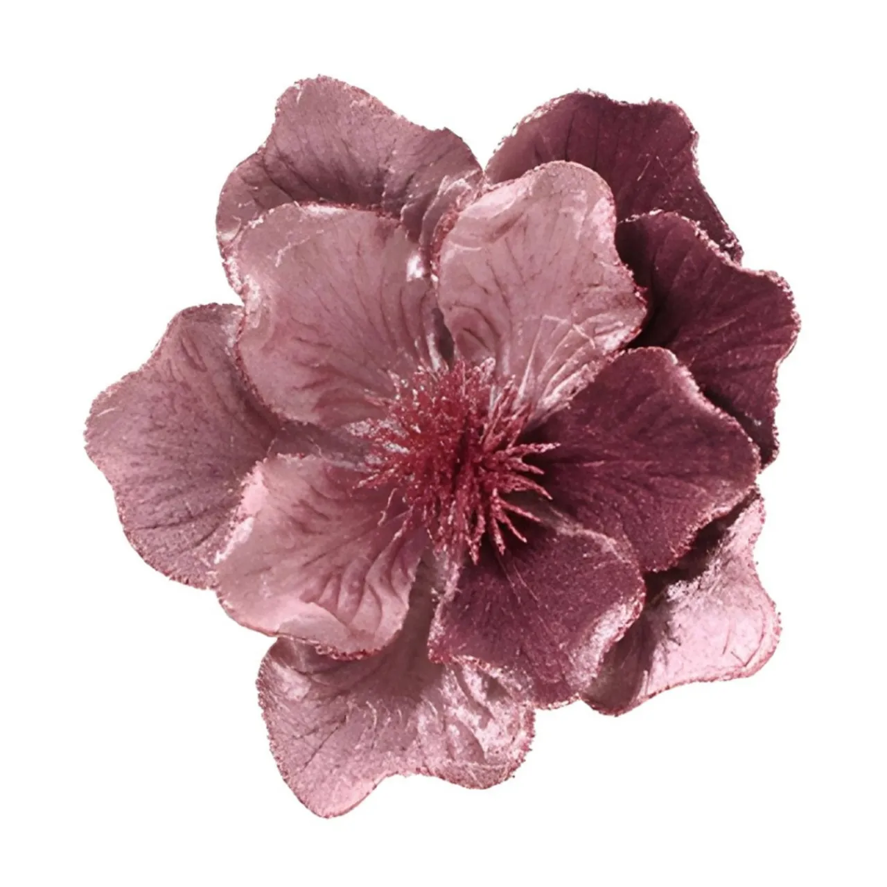 Light Purple Velvet Magnolia Clip< New