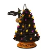 Light Up Halloween Tree with Witch< Clearance