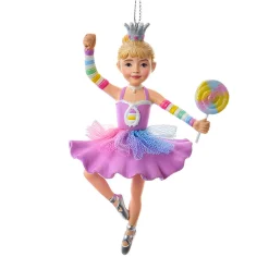 Lollipop Ballerina Ornament by , 5" E0888<Kurt Adler Discount