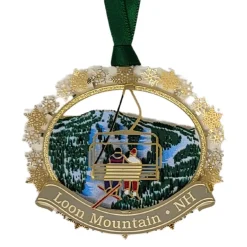 Loon Mountain Skiers Chairlift Ornament - The Christmas Loft< New