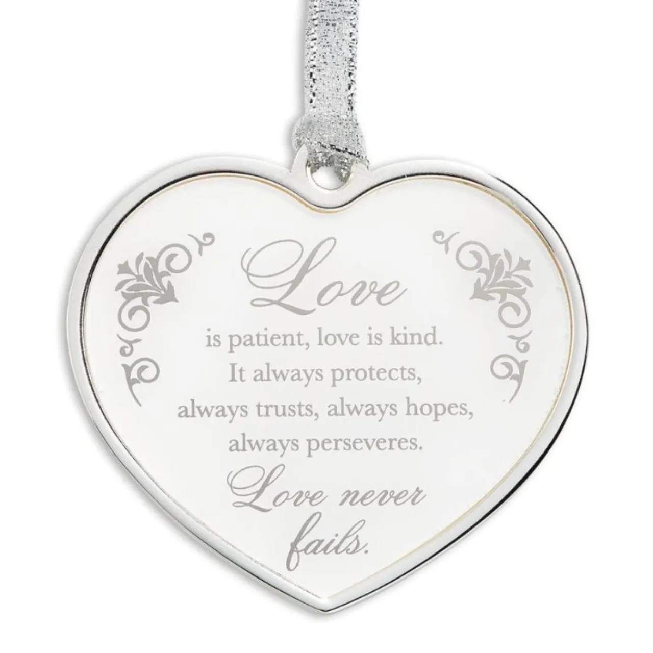 Love is Patient Heart Ornament - Gift Boxed< Best