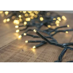 - 768 LED Warm White Cluster Lights Green Wire | The Christmas Loft<Lumineo Hot