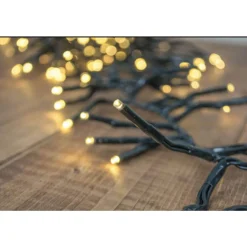 - 1512 LED Warm White Cluster Lights Green Wire | The Christmas Loft<Lumineo Fashion