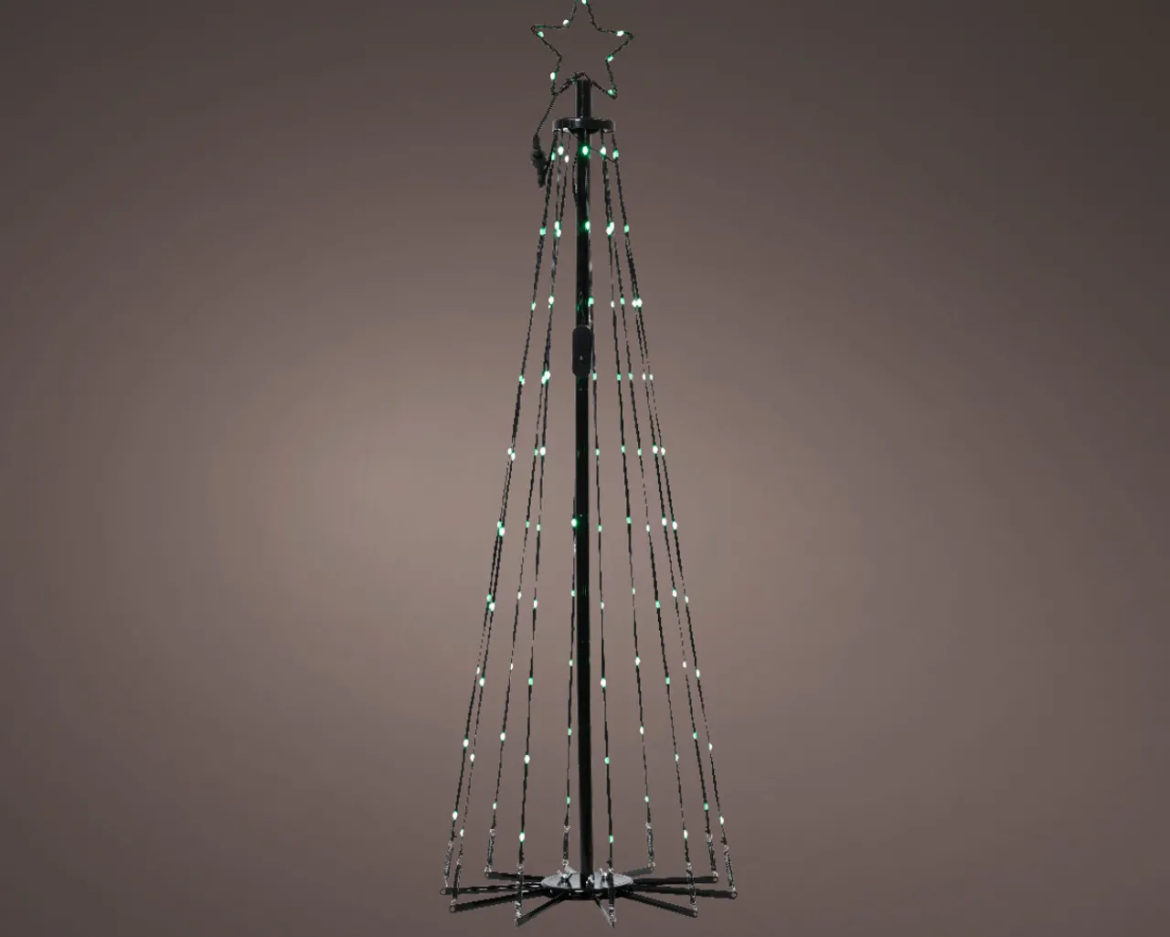4 Foot 108 LED Dancing Lights Tree Black Wire With Remote Control<Lumineo Clearance