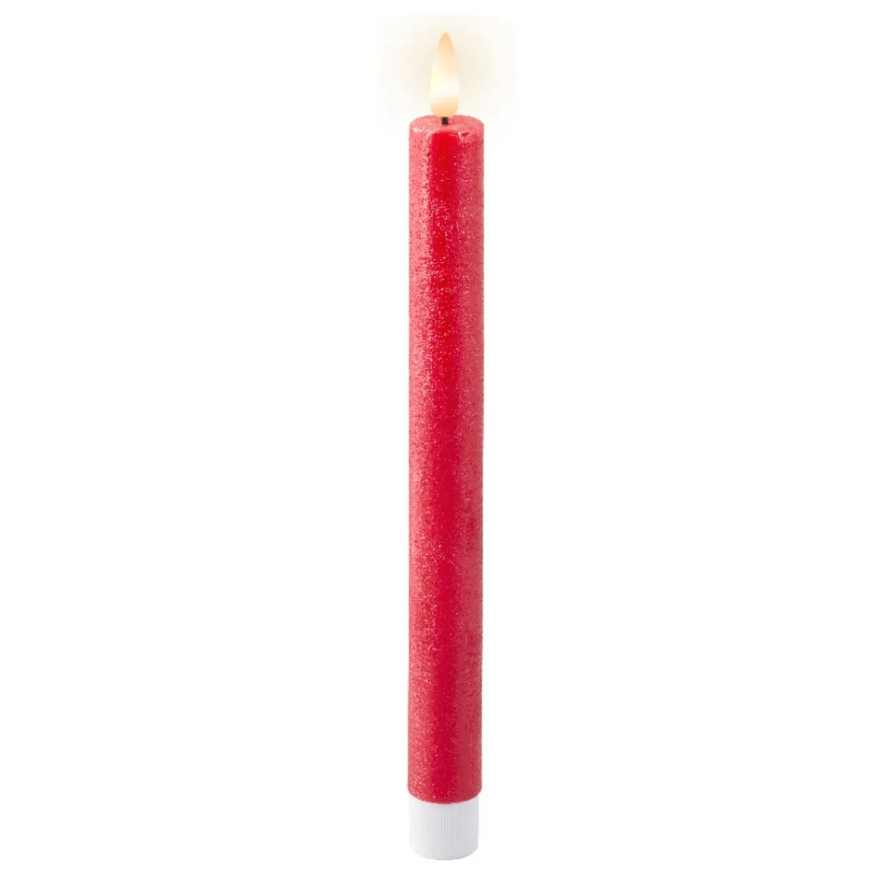 9.5 Inch Red Taper Battery Operated Candle Set of 2<Lumineo Clearance