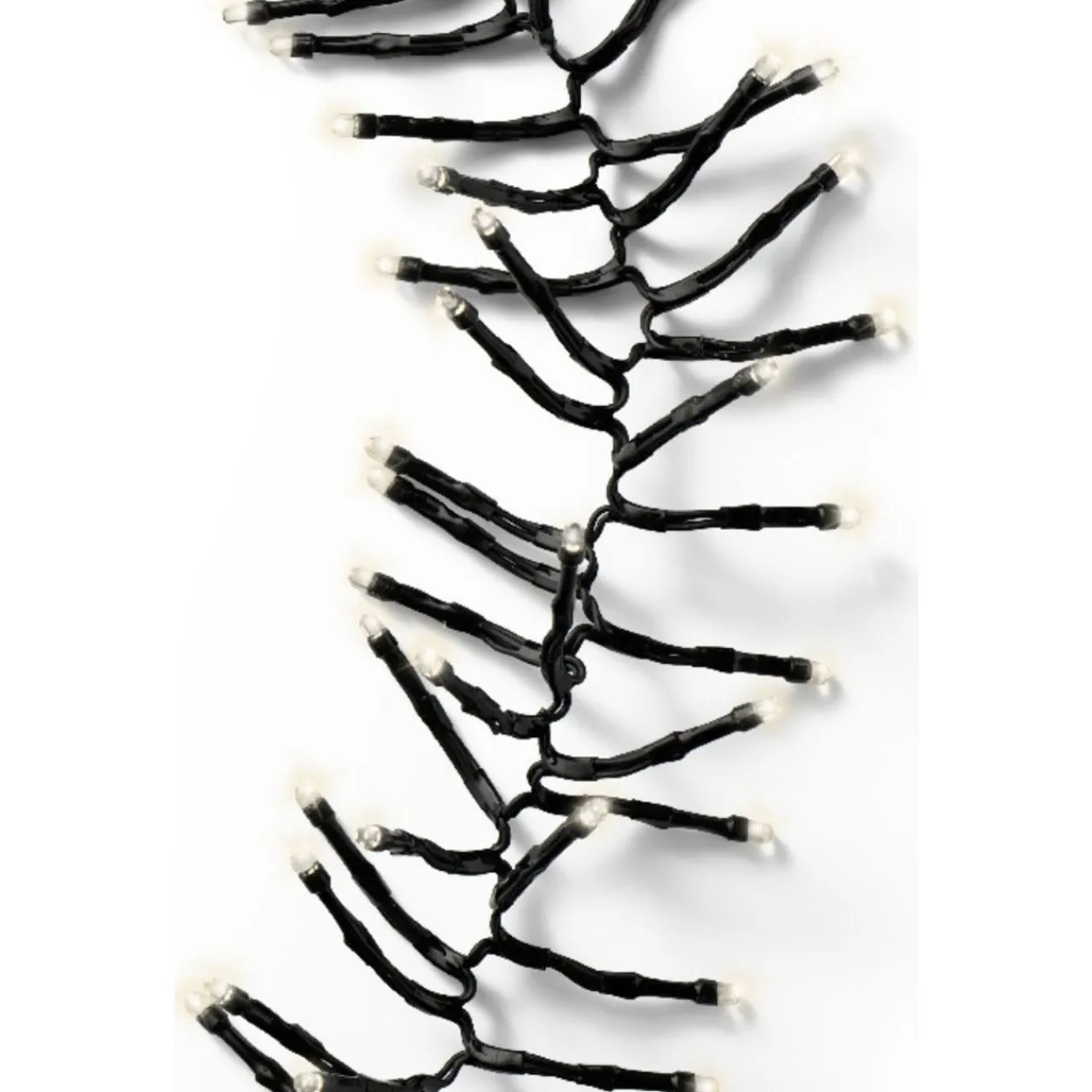 192 LED Battery Operated Warm White Twinkle Cluster Lights Black Wire - The Christmas Loft<Lumineo Discount
