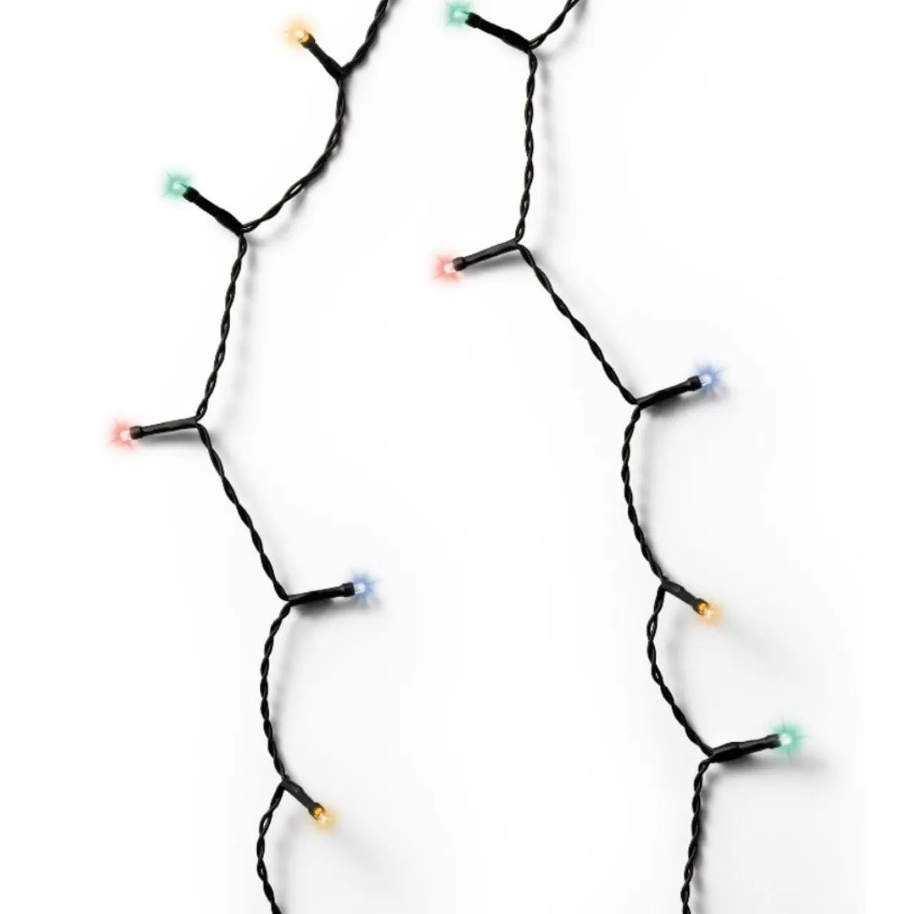 96 LED Battery Operated Multi Color Twinkle Lights Black Wire | The Chri<Lumineo Best