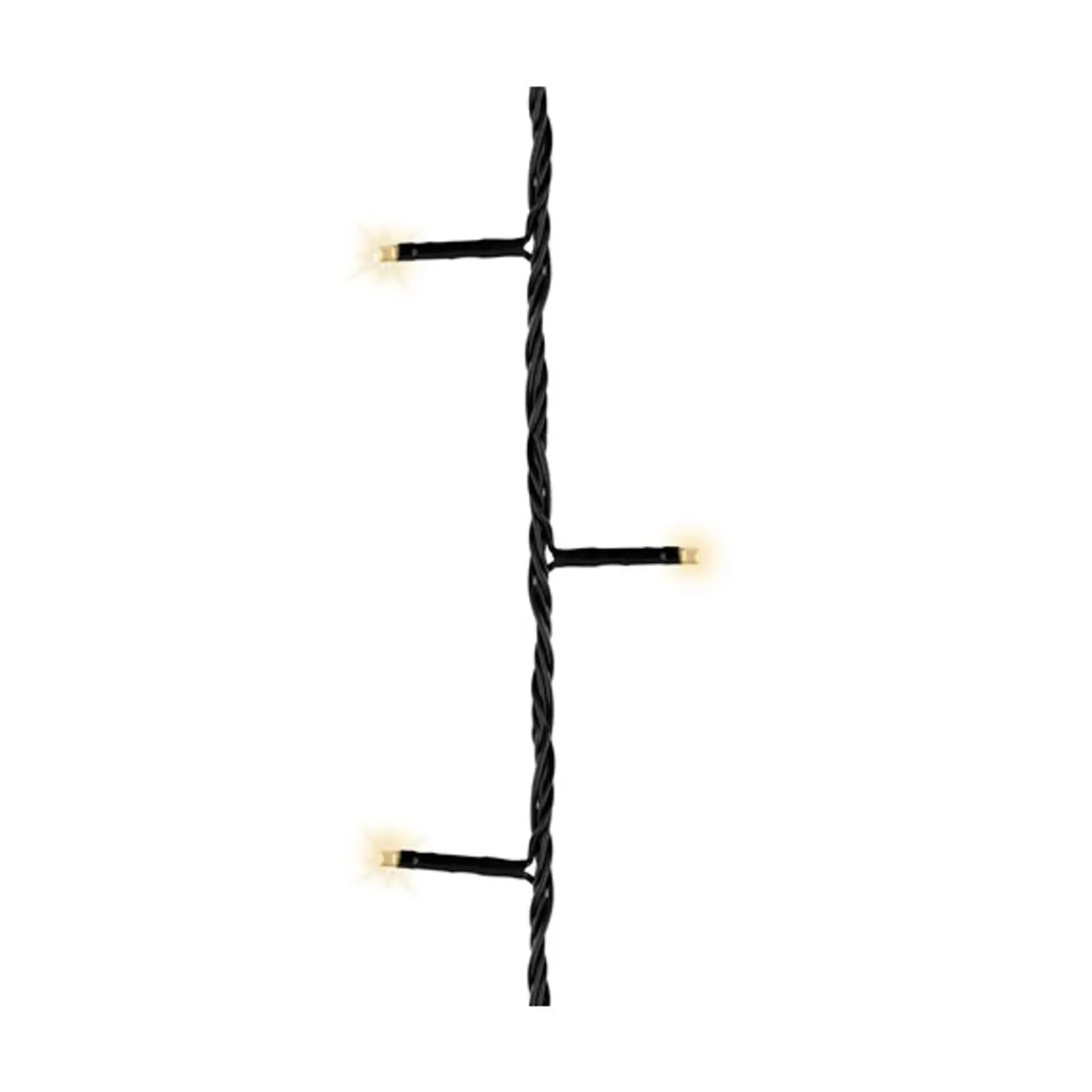 48 LED Battery Operated Warm White Twinkle Lights Black Wire | The Christmas Loft<Lumineo Clearance