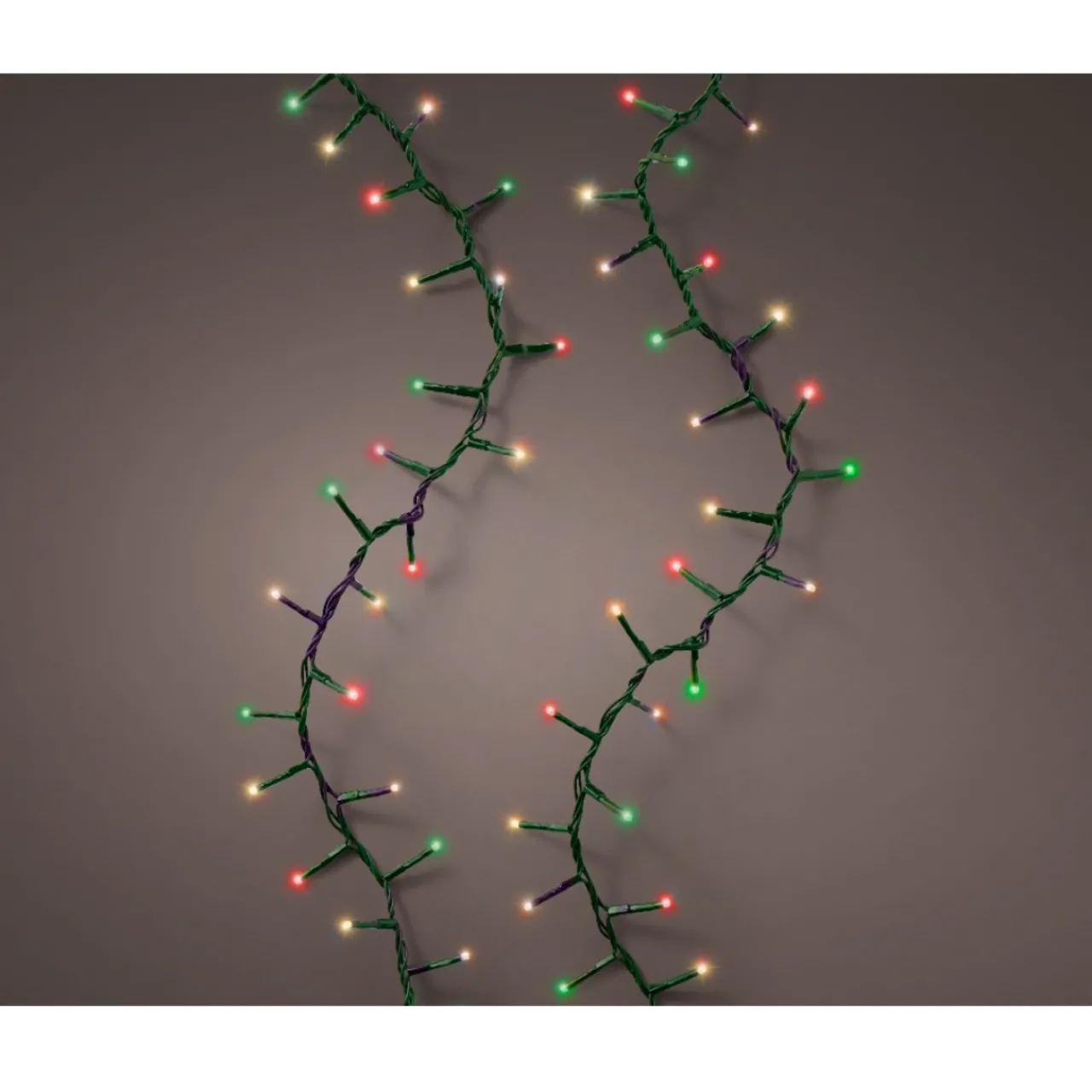 1,000 LED Classic Multi Color Compact Twinkle Lights, Green Wire<Lumineo Discount