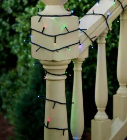 48 LED Multi-Colored Battery-Operated Christmas Lights Set, Black Wire 1<Lumineo Online