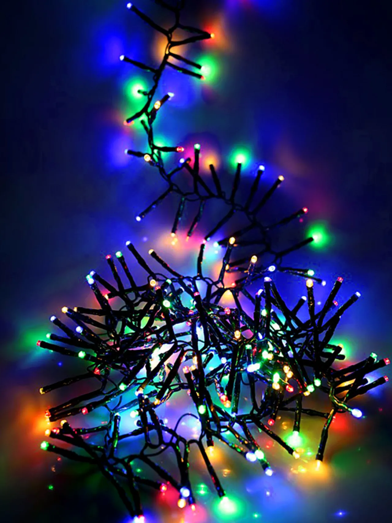 1512 LED Multi-Colored Cluster Lights Green Wire | The Christmas Loft<Lumineo Discount