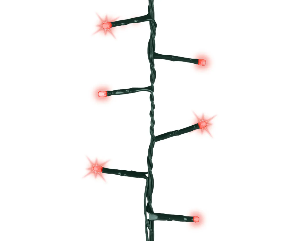 750 LED Red Compact Lights on Green Wire | The Christmas Loft<Lumineo Online