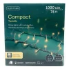 1000 LED Warm White Compact Lights Transparent Wire | The Christmas Loft<Lumineo Best
