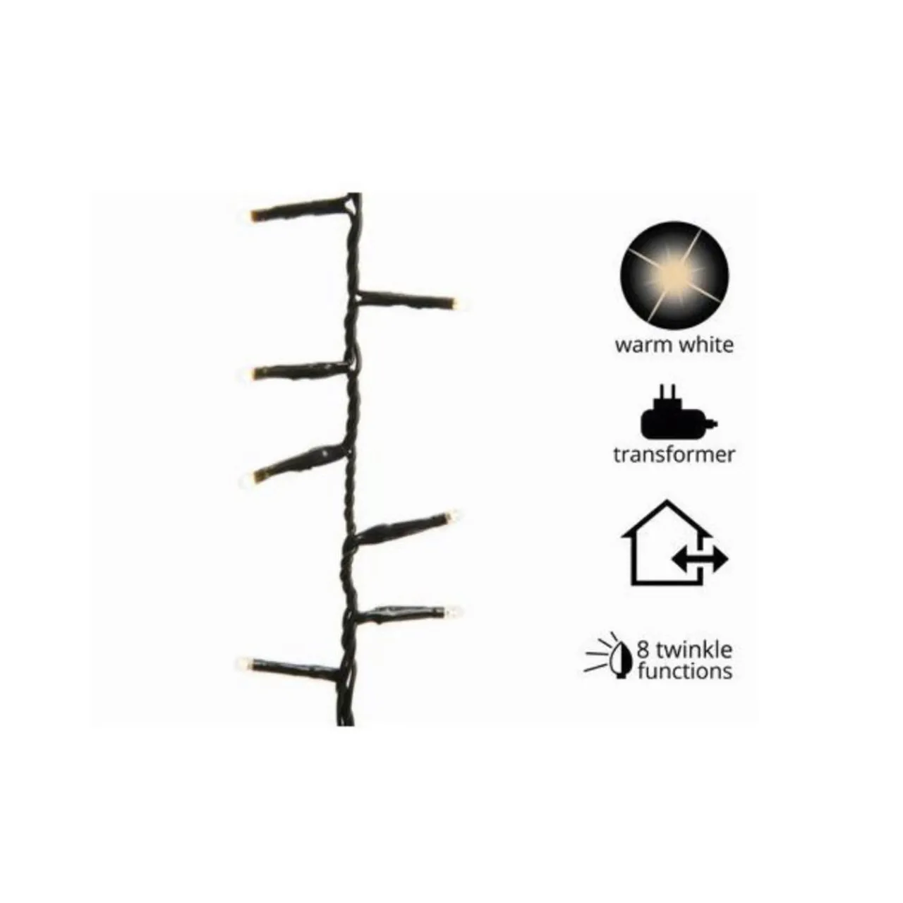 500 LED Warm White Compact Lights Green Wire | The Christmas Loft<Lumineo Sale