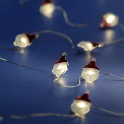 20 Micro-LED Warm White Santa Lights on Silver Wire<Lumineo Discount