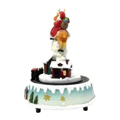 Enchanted Flying Santa LED Music Box<Lumineo Hot