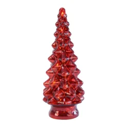 LED Glass Red Tree Figurine<Lumineo New