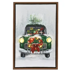 LED Holiday Truck With Wreath Canvas<Lumineo Discount