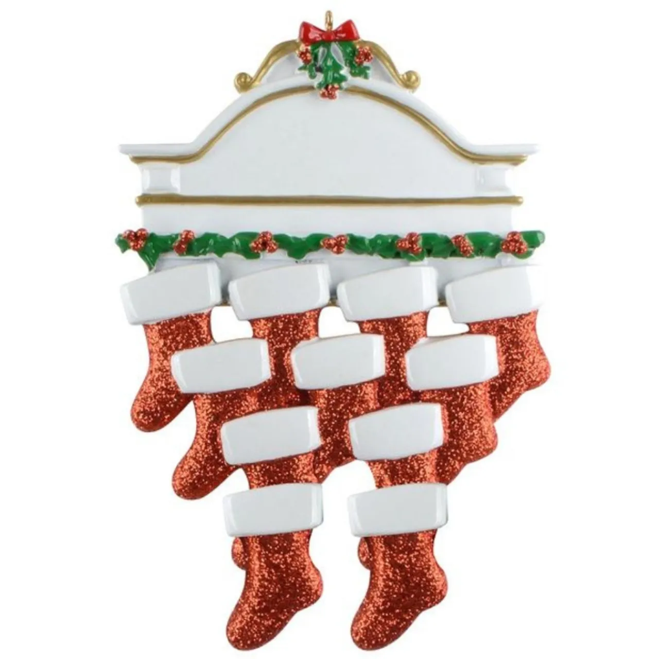 Mantle Family of 11 Personalized Ornament< Best