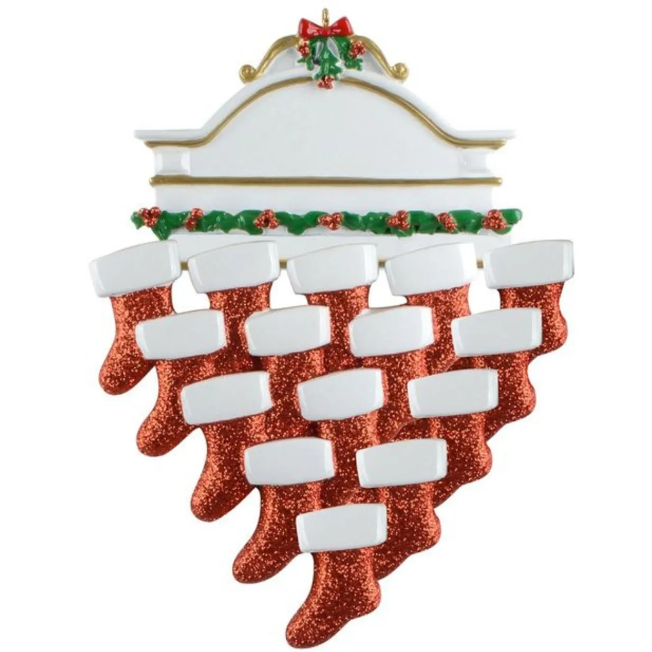 Mantle Family of 15 Personalized Ornament< Best