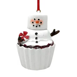 Marshmallow Snowman Cupcake Ornament< Clearance