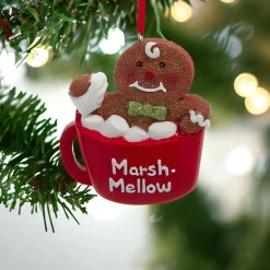 Marsh-Mellow Gingerbread Cup Ornament<Kurt Adler New