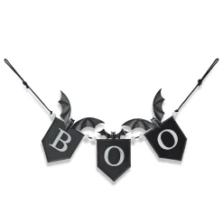 Metallic Halloween Boo Banner< Outlet