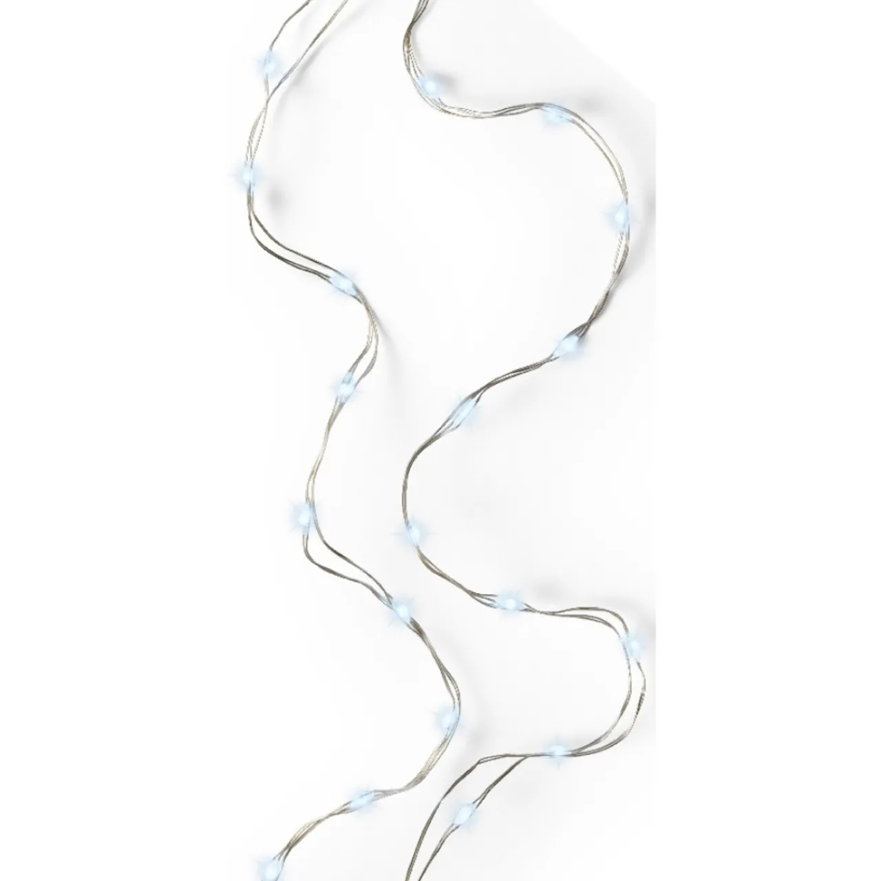 100 Micro LED Cool White Lights Silver Wire<Lumineo Online