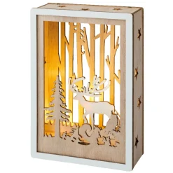 Micro LED Woodland Animals Shadow Box - The Christmas Loft<Lumineo Hot